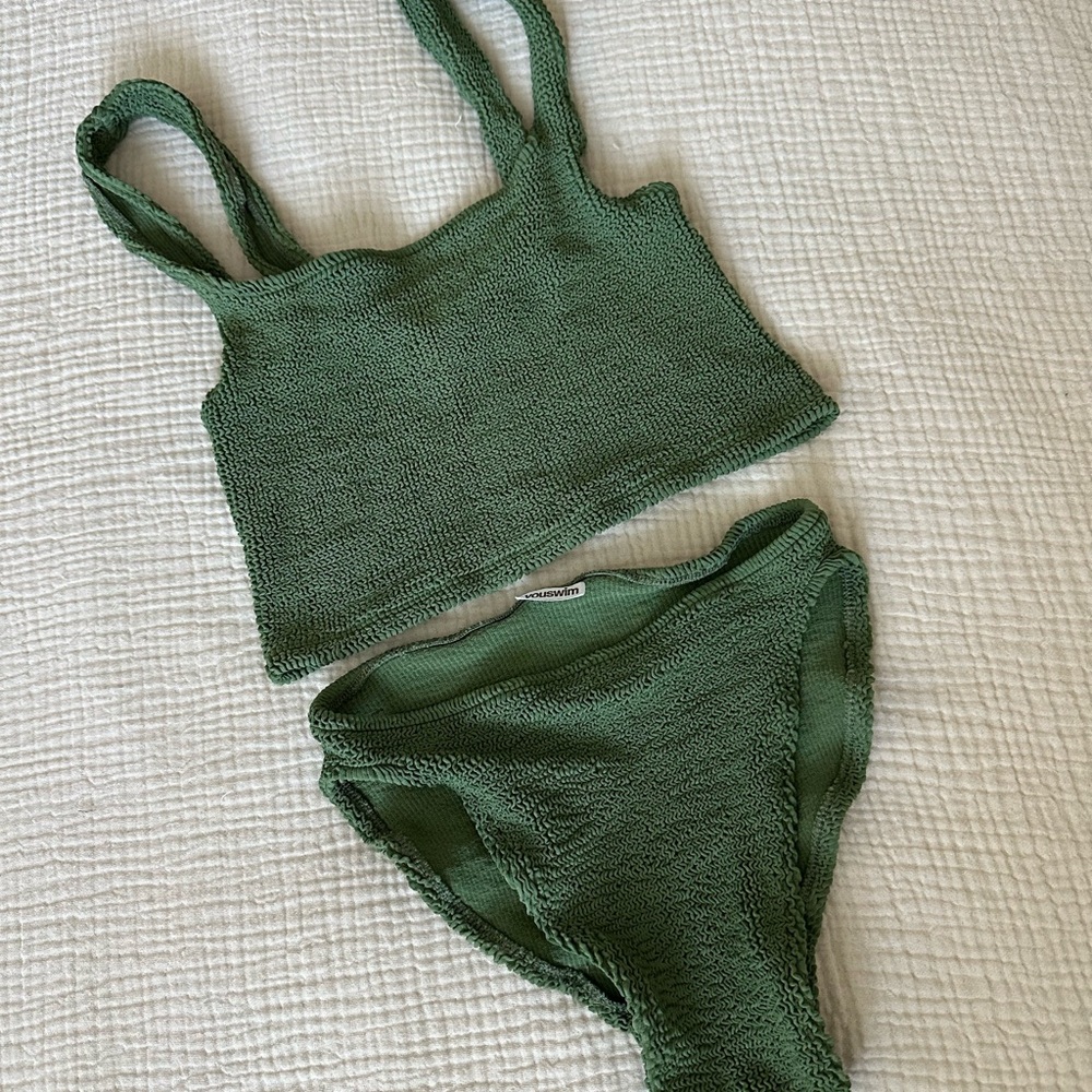 Youswim Olive Textured Bikini Set